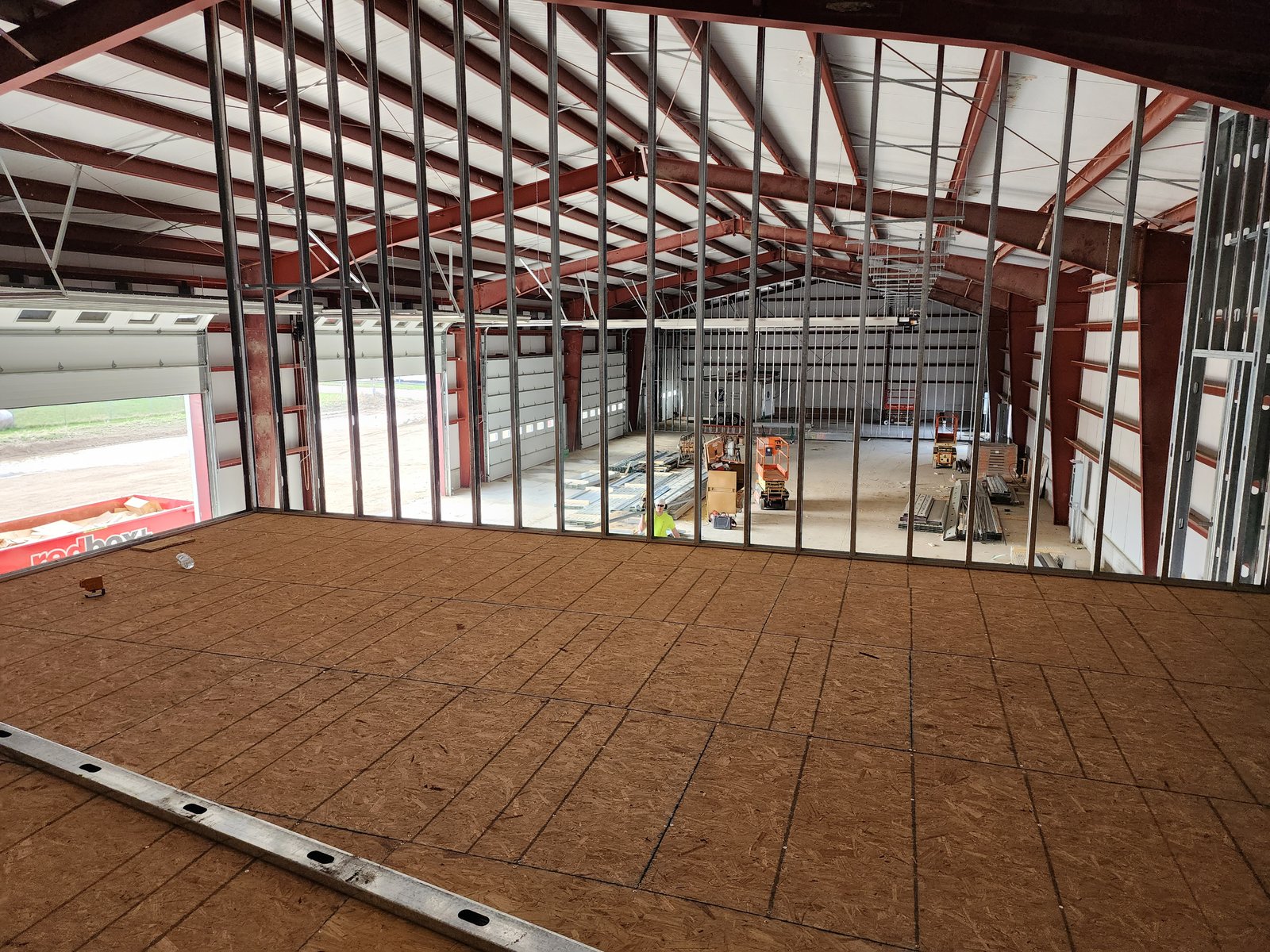 Commercial steel stud framing and drywall installation by Bunz and Sonz Construction