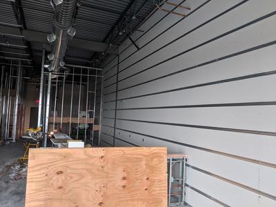 Large commercial drywall installation