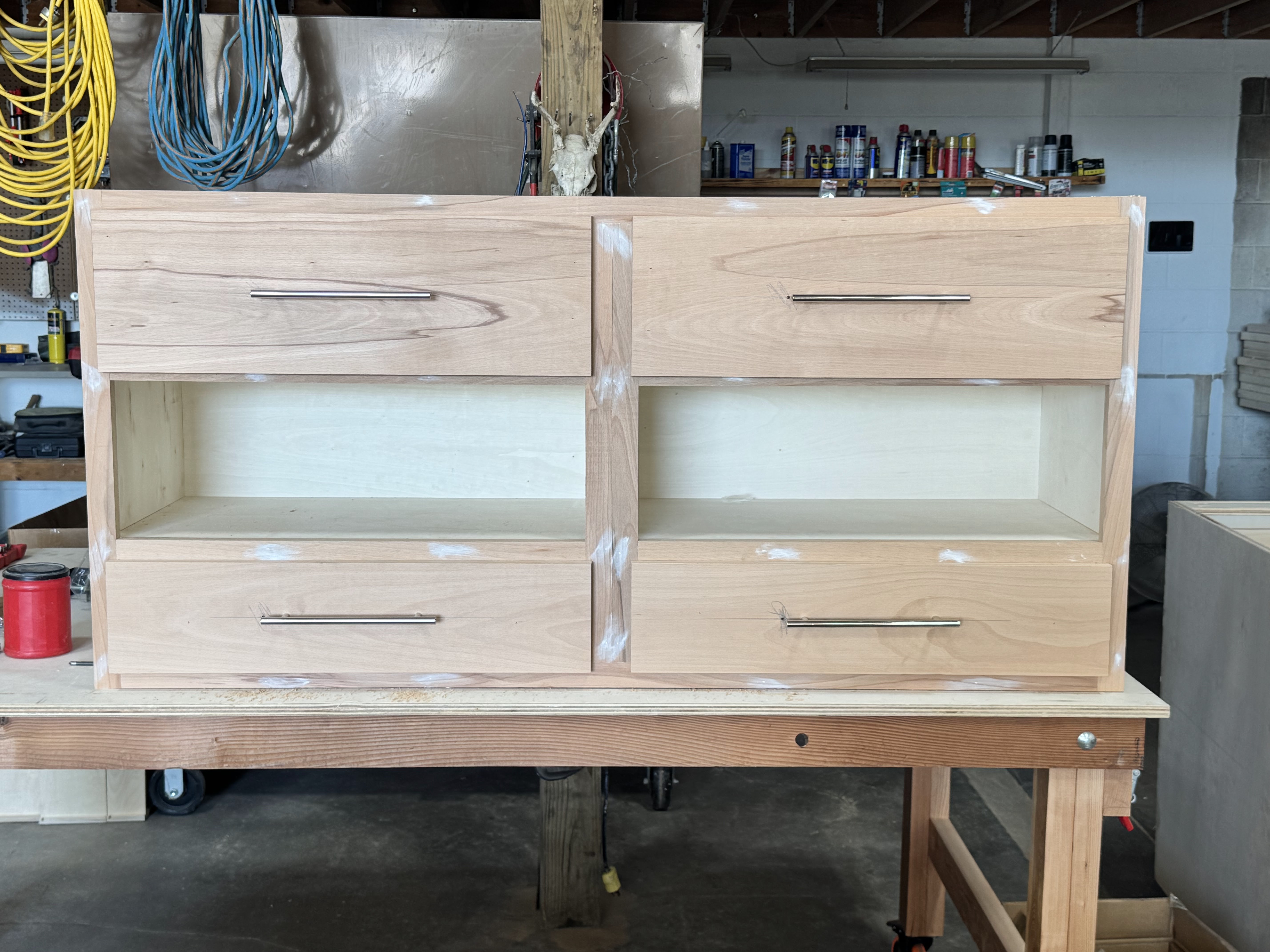 Custom cabinet built-ins by Bunz and Sonz Construction